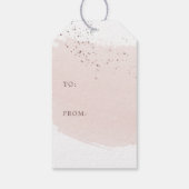 Joy | Rosen Gold Weihnachtsname Geschenkanhänger (Rückseite)