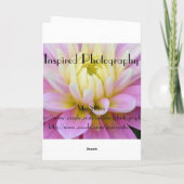 Joy Rumi Motivierend Blume Card Karte (Rückseite)