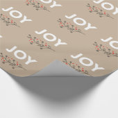 JOY Rustic | Weihnachtspapier Geschenkpapier (Ecke)