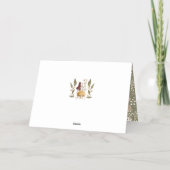 Joy Rustic Woodsy Watercolor Pilz Weihnachten (Rückseite)