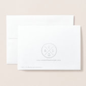 Joy Sand Dollar Beach Weihnachtsfeiertage Grüße Folienkarte (Rückseite mit Umschlag)