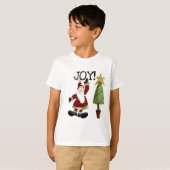 JOY Santa Claus T - Shirt und Geschenke (Vorne ganz)