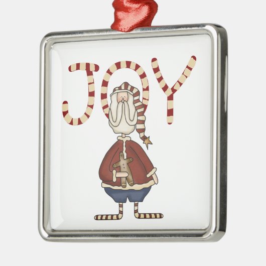 Joy Santa Keepake Ornament (Links)