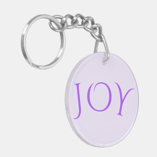 Joy Schlüsselanhänger Ihr Design wählen Text, Schr (Vorderseite links)