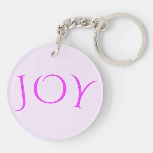 Joy Schlüsselanhänger Ihr Design wählen Text, Schr (Rückseite)