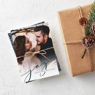 Joy Script Elegante vertikale Weihnachten
