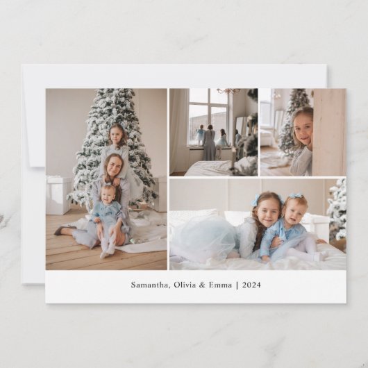 Joy Script Foto Collage Weihnachten (Rückseite)