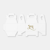 Joy Script Gold Glitzer Geschenkschachtel (Ungefaltet)