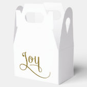 Joy Script Gold Glitzer Geschenkschachtel (Geöffnet)