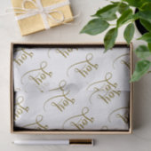 Joy Script Gold Glitzer Seidenpapier (Geschenk)