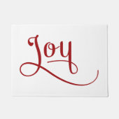 Joy Script Red Fußmatte (Vorderseite)