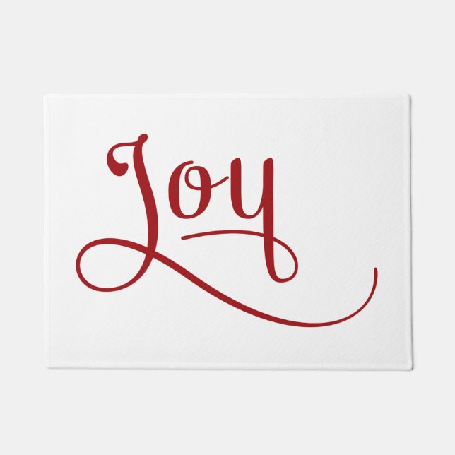 Joy Script Red Fußmatte (Vorderseite)