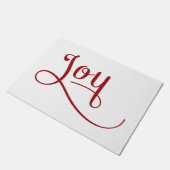 Joy Script Red Fußmatte (Schrägansicht)