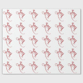 Joy Script Red Geschenkpapier (Flach)