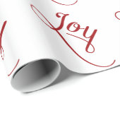 Joy Script Red Geschenkpapier (Rolleneckpunkt)