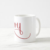 Joy Script Red Kaffeetasse (VorderseiteRechts)