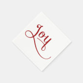 Joy Script Red Serviette (Ecke)
