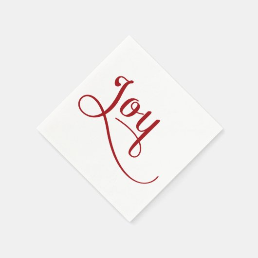 Joy Script Red Serviette (Ecke)