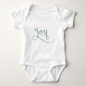 Joy Script Sage Baby Strampler (Vorderseite)
