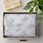 Joy Script Silver Glitzer Seidenpapier (Geschenk)