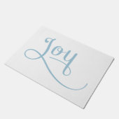 Joy Script Sky Fußmatte (Schrägansicht)
