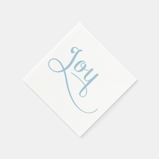 Joy Script Sky Serviette (Ecke)