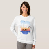 Joy Scripture Glowing Sunset Over Water T-Shirt (Vorne ganz)
