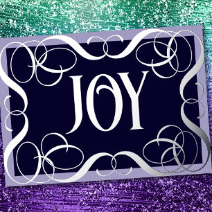 Joy Scrolly Frame Folien Feiertagskarte