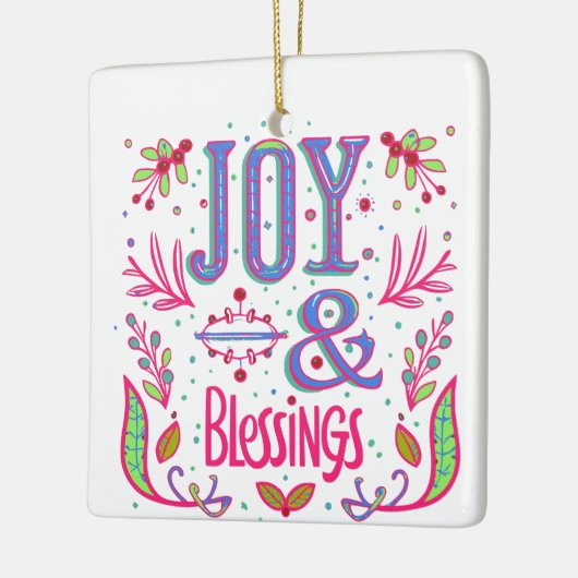 Joy & Segen Keramikornament (Links)