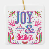 Joy & Segen Keramikornament (Vorderseite)