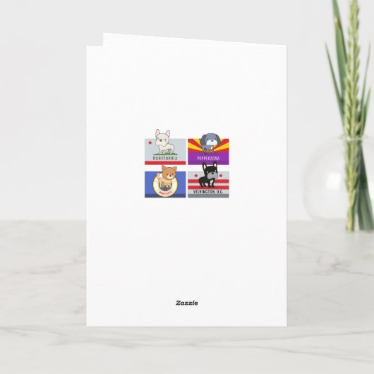 Joy Shihtzu Feiertagskarte (Rückseite)