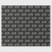 JOY (silber) Geschenkpapier (Flach)