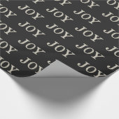 JOY (silber) Geschenkpapier (Ecke)