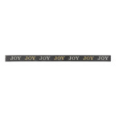 JOY (silber/goldener Glitzer) Satinband (Vorderseite)