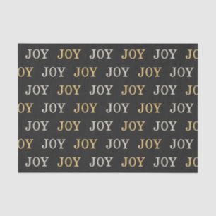JOY (silber/goldener Glitzer) Seidenpapier