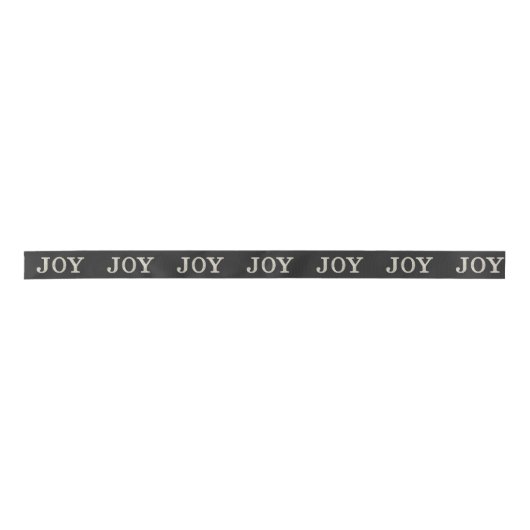 JOY (silber) Satinband (Vorderseite)