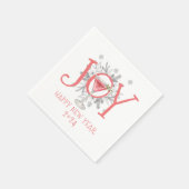 Joy Silvester Party Toast 2024 Serviette (Ecke)