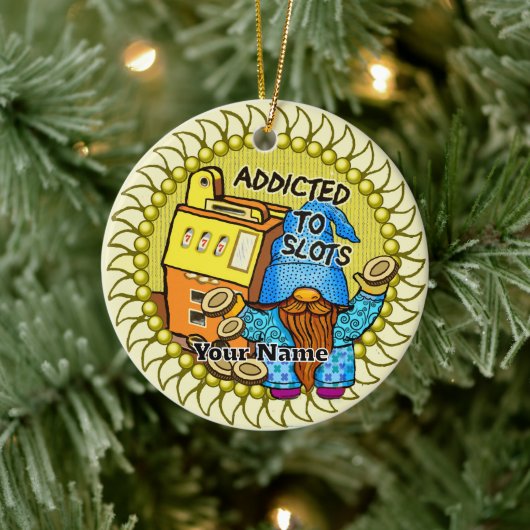 Joy Slots gnome Keramik Ornament (Baum)