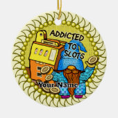 Joy Slots gnome Keramik Ornament (Vorne)