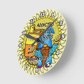 Joy Slots gnome Runde Wanduhr (Winkel)