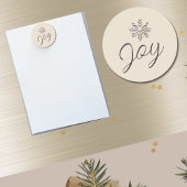 Joy Snowflake Holiday Magnet