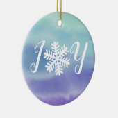 Joy Snowflake Keramik Ornament (Rechts)