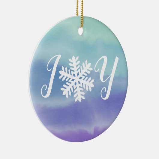 Joy Snowflake Keramik Ornament (Rechts)