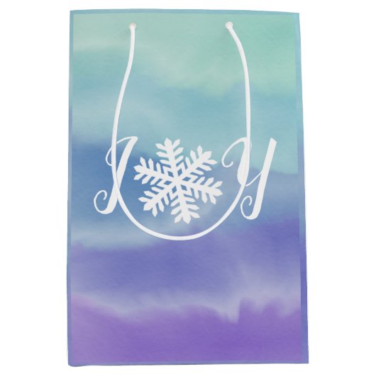 Joy Snowflake Mittlere Geschenktüte (Vorderseite)