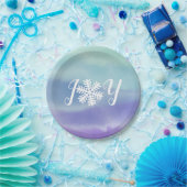 Joy Snowflake Pappteller (Party)