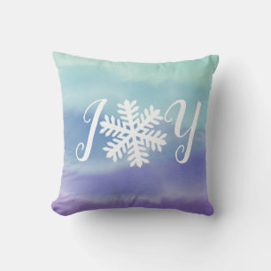 Joy Snowflake Throw Kissen