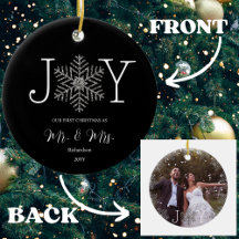 Joy Snowflake Unsere ersten Weihnachten als Mr. & 