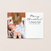 Joy Snowflakes & Rentier Folienkarte (Innenseite)