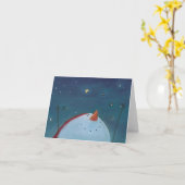 Joy! Snowman feiert die Sterne Grußkarte Karte (Gelbe Blume)
