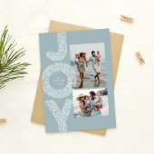 Joy Snowy Speckeis blau zwei Foto Weihnachten